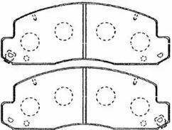 Комплект тормозных колодок AISIN A1N060